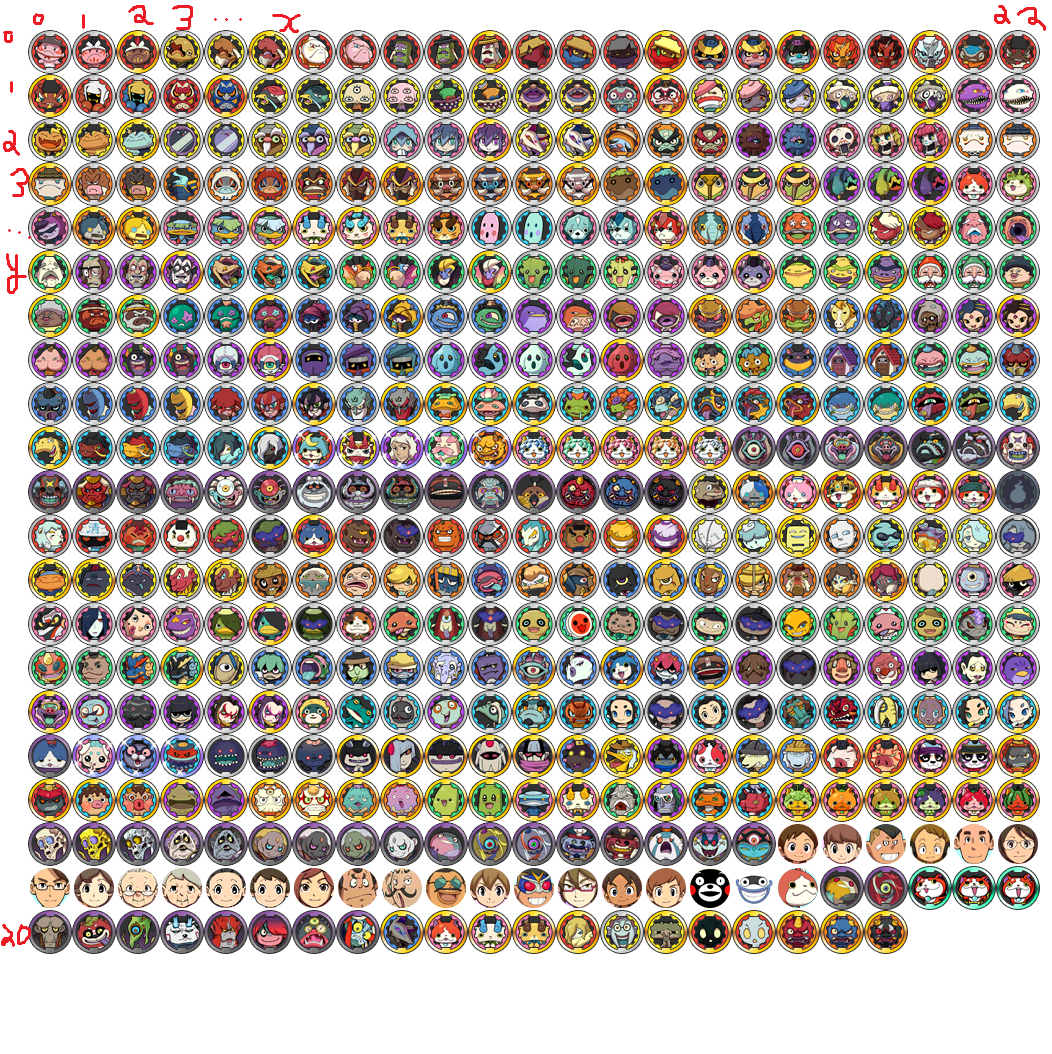 Annotated reference image of spritesheet